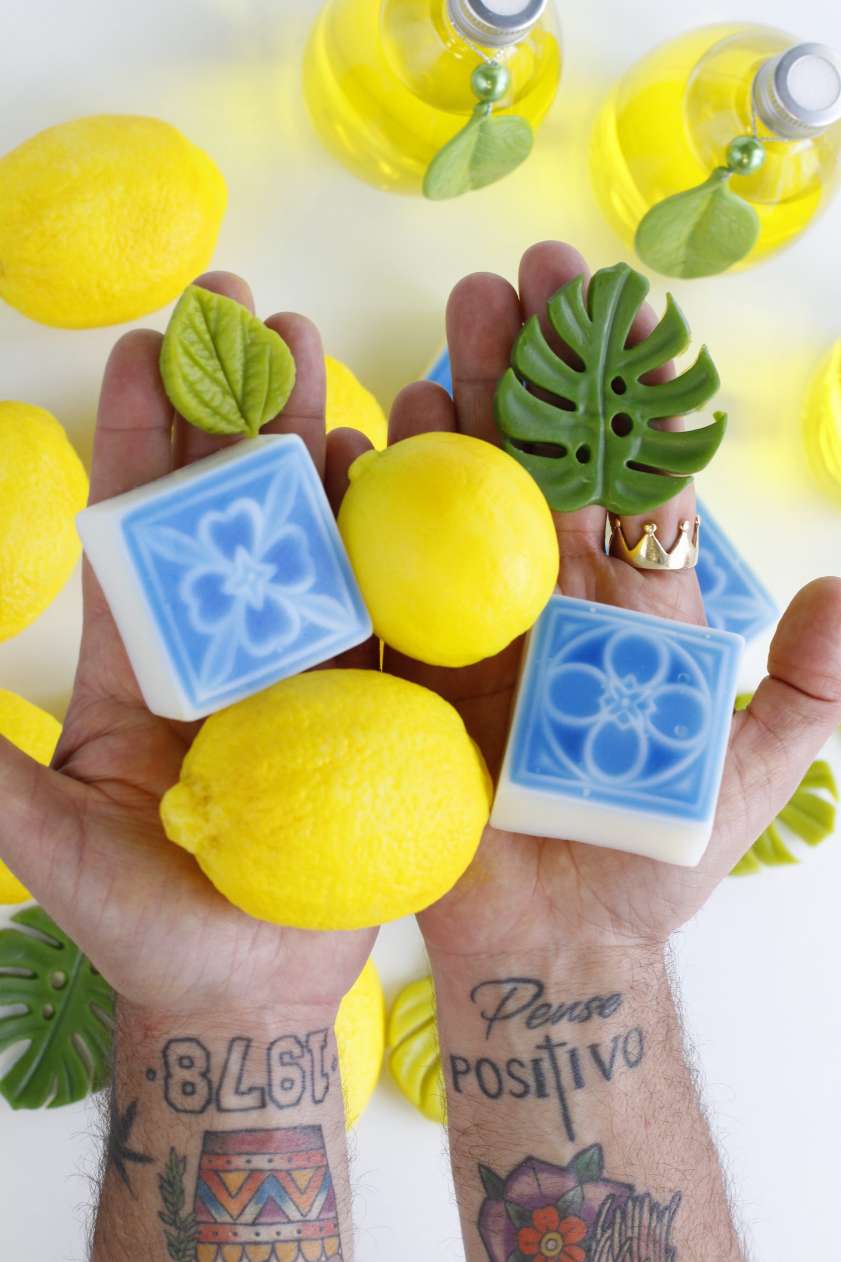 Linha Lim&atilde;o Siciliano: Difusor, Sabonete e Sabonete L&iacute;quido