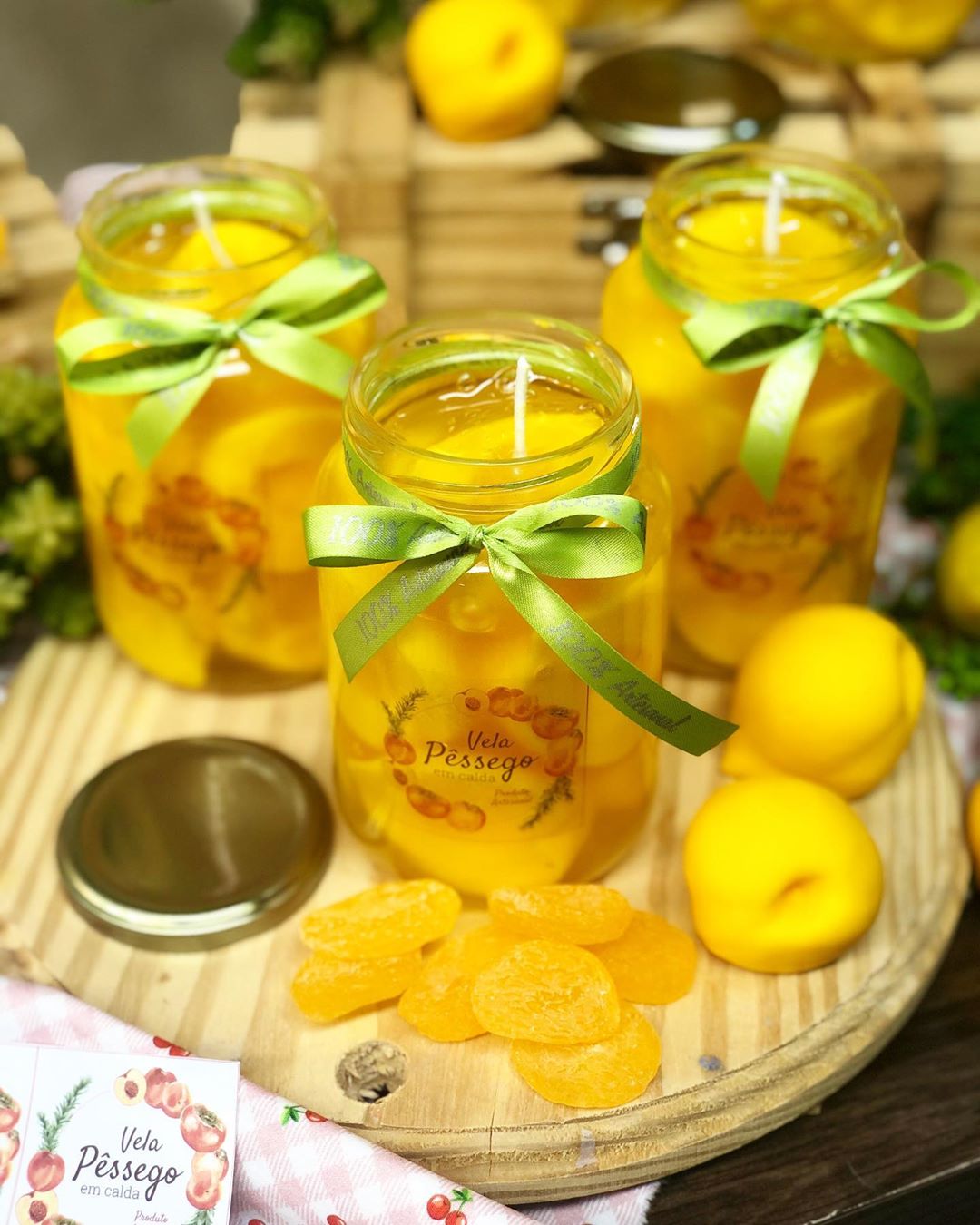 Vela P&ecirc;ssego em Calda