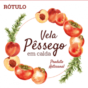 Rótulos -  Vela Pêssego em Calda