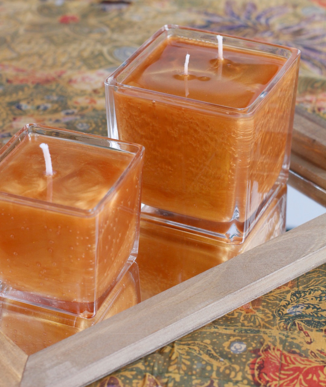 Vela de Gel Ouro Velho por Helena Fanger