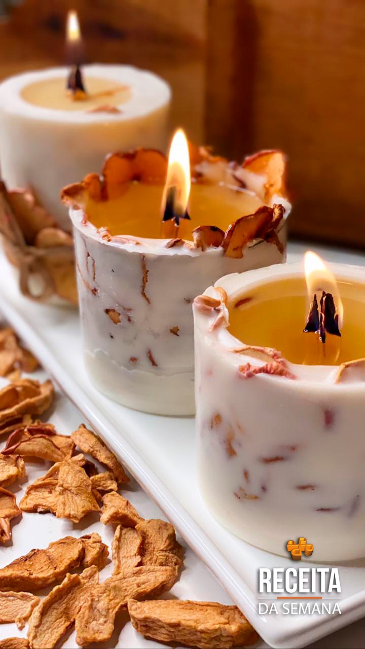 VELA LUMIN&Aacute;RIA AROM&Aacute;TICA DE MA&Ccedil;&Atilde;