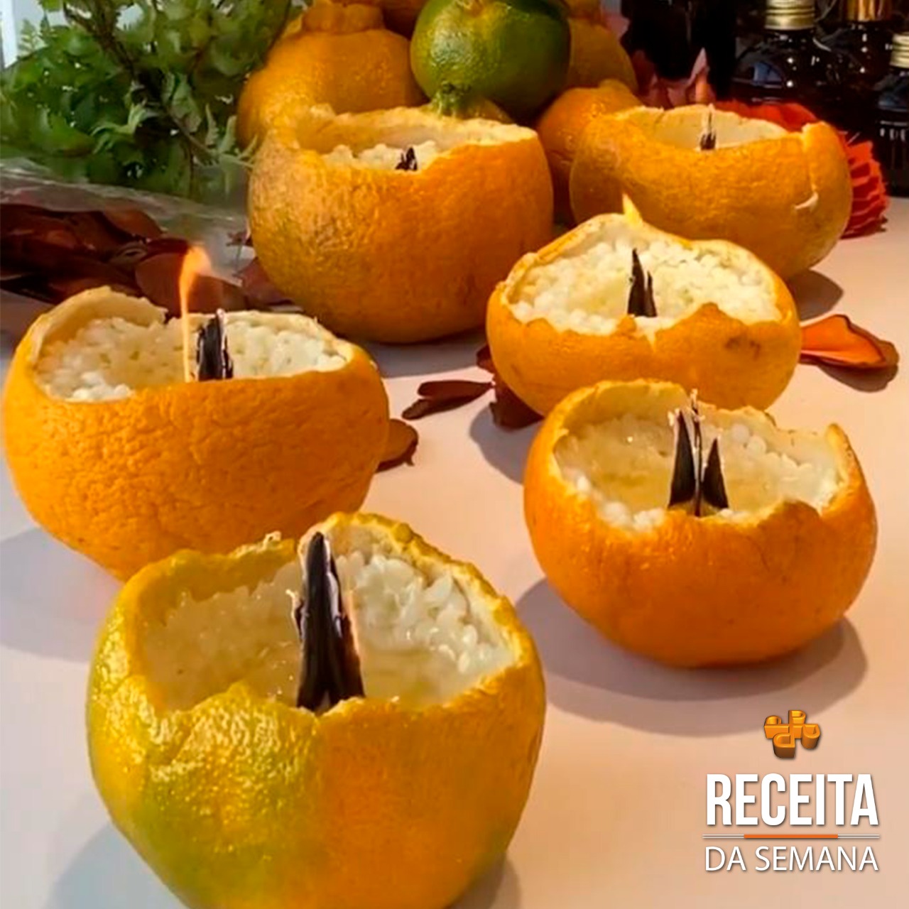 VELA NA CASCA DA BERGAMOTA