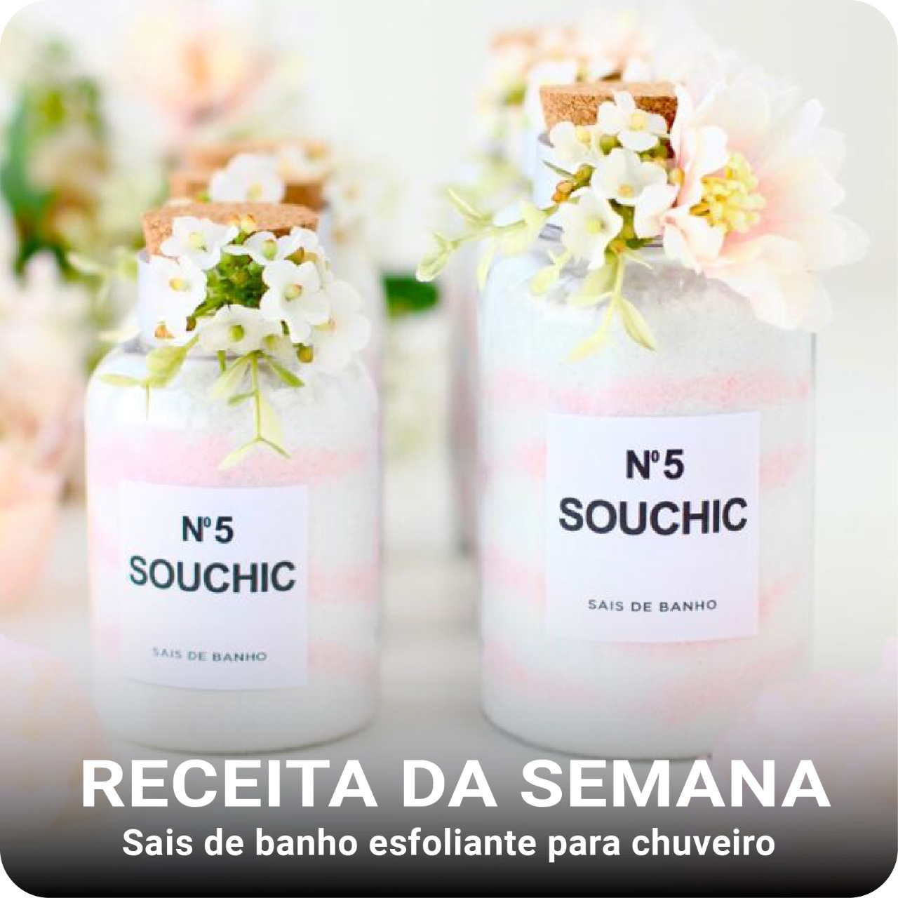 SAIS DE BANHO ESFOLIANTE PARA O CHUVEIRO