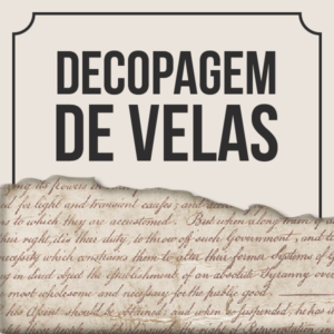 Rótulos - Decopagem de Velas