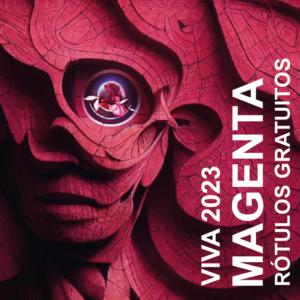 Rótulos - Viva Magenta - Kit da Virada 2023