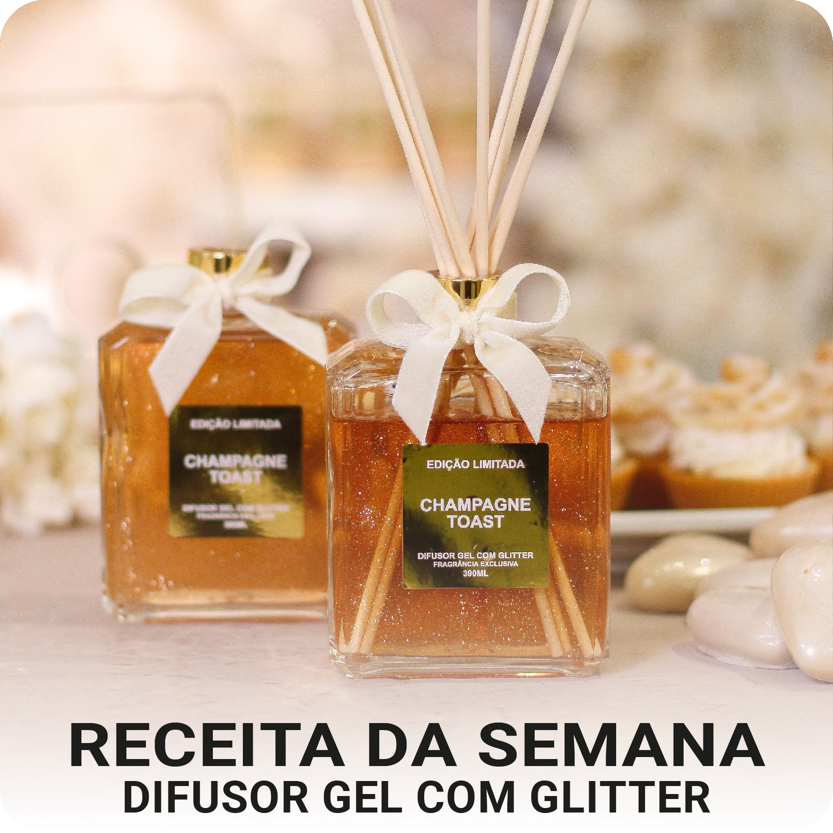 Difusor Gel com Glitter