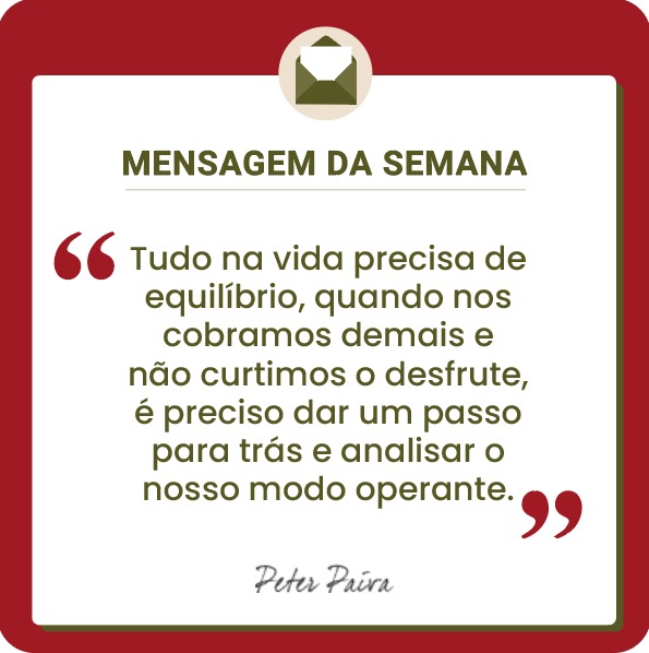 Mensagem da Semana - "Todos temos o mesmo potencial, nos resta entender essa missão e ser cada vez mais luz nessa vida!"