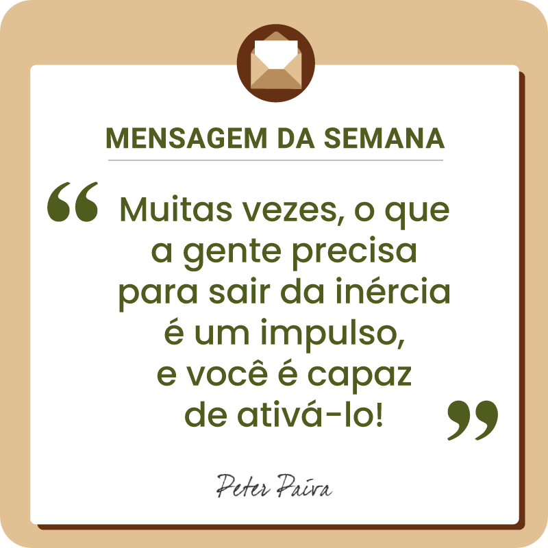 Mensagem da Semana - "Todos temos o mesmo potencial, nos resta entender essa miss&atilde;o e ser cada vez mais luz nessa vida!"