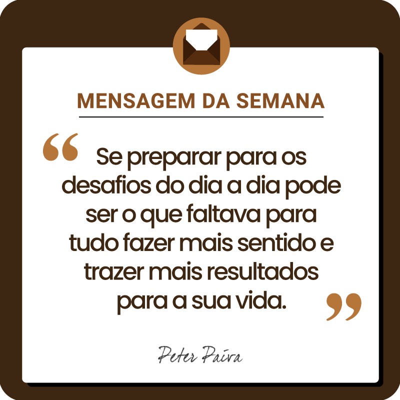 Mensagem da Semana - "Todos temos o mesmo potencial, nos resta entender essa miss&atilde;o e ser cada vez mais luz nessa vida!"