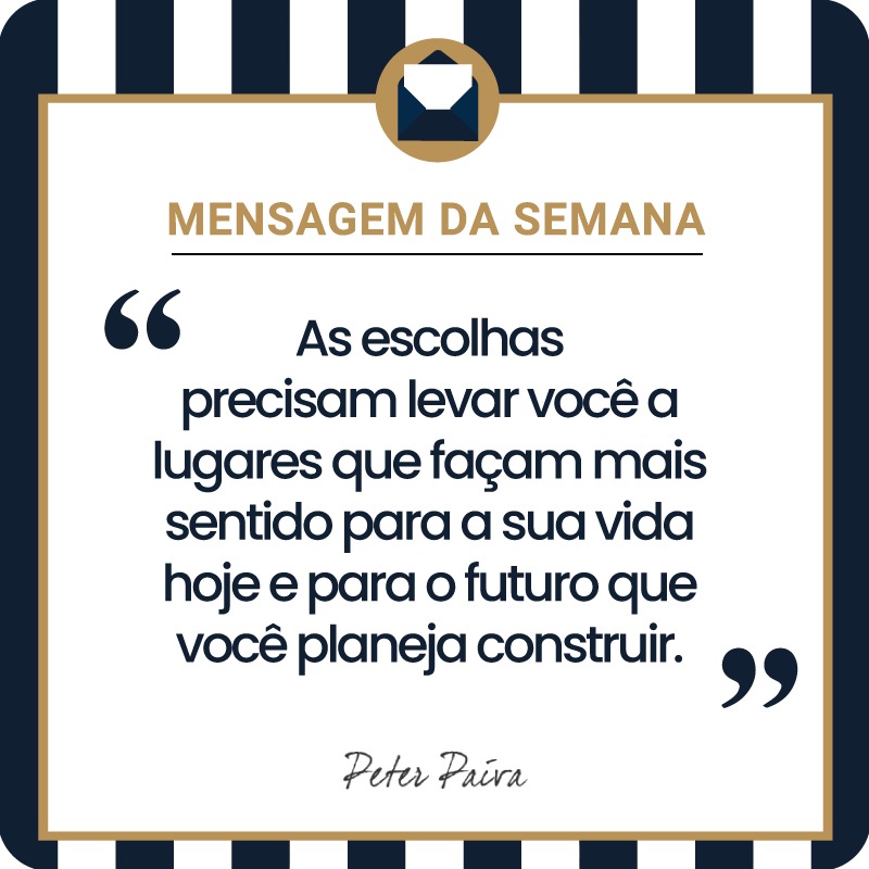 Mensagem da Semana - "Todos temos o mesmo potencial, nos resta entender essa miss&atilde;o e ser cada vez mais luz nessa vida!"