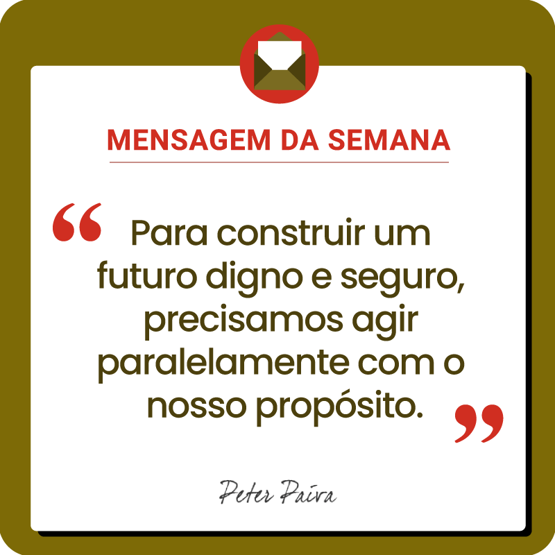 Mensagem da Semana - "Todos temos o mesmo potencial, nos resta entender essa miss&atilde;o e ser cada vez mais luz nessa vida!"