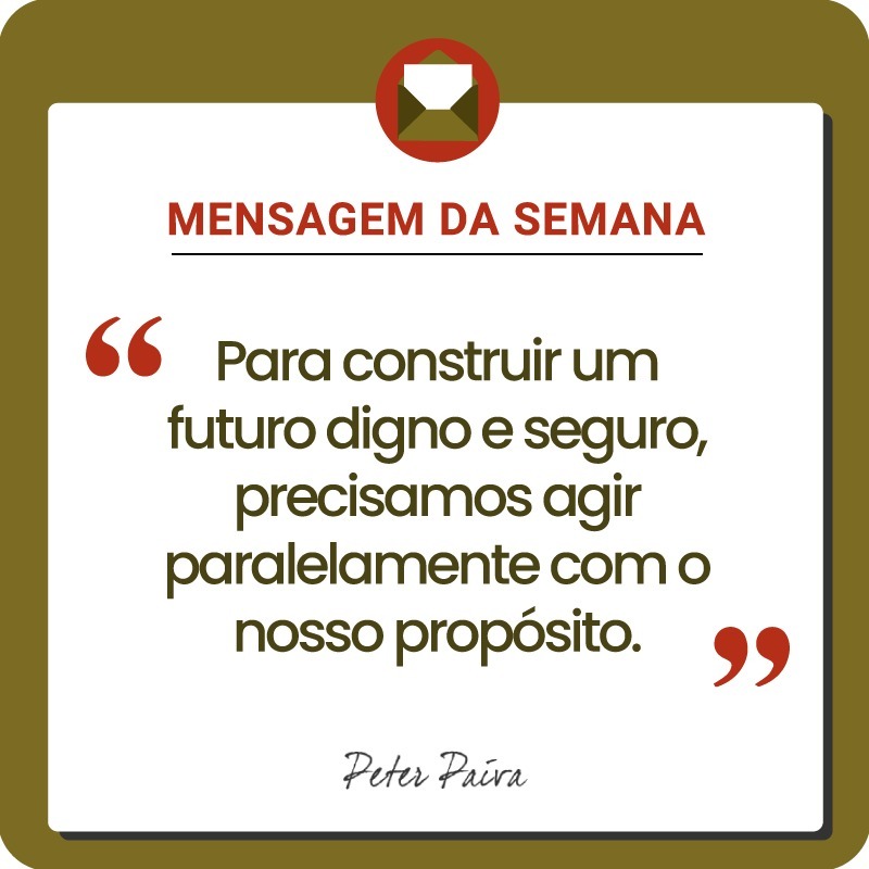 Mensagem da Semana - "Todos temos o mesmo potencial, nos resta entender essa miss&atilde;o e ser cada vez mais luz nessa vida!"