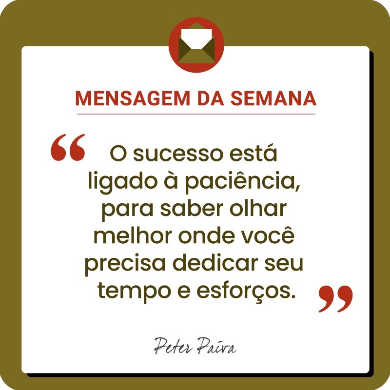 Mensagem da Semana - "Todos temos o mesmo potencial, nos resta entender essa miss&atilde;o e ser cada vez mais luz nessa vida!"