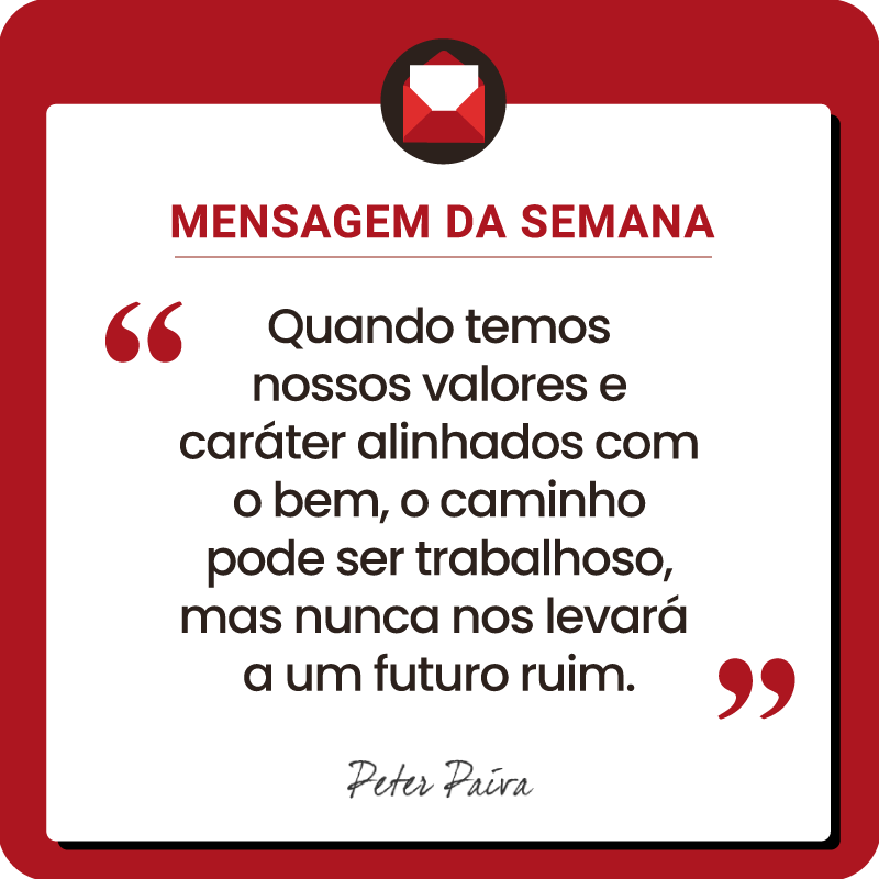 Mensagem da Semana - "Todos temos o mesmo potencial, nos resta entender essa miss&atilde;o e ser cada vez mais luz nessa vida!"