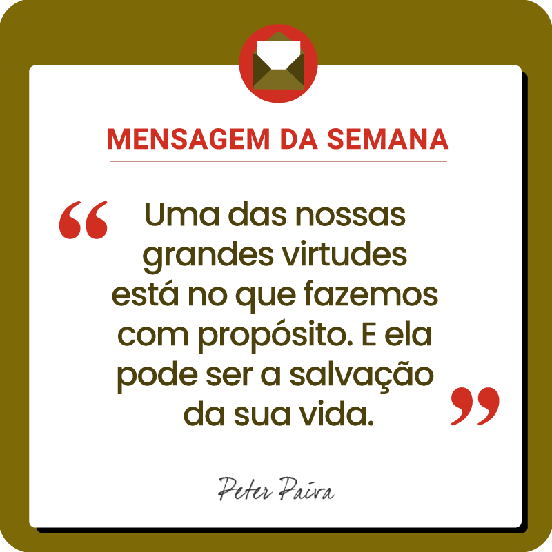 Mensagem da Semana - "Todos temos o mesmo potencial, nos resta entender essa miss&atilde;o e ser cada vez mais luz nessa vida!"